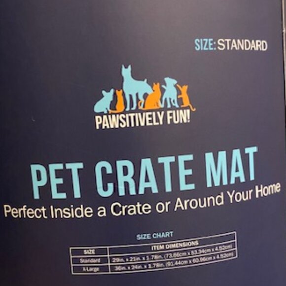 1 PAWSITIVELY FUN! PET CRATE MAT *Size: Small* *Standard* - Picture 4 of 6